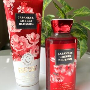 Bath & Body Works Japanese Cherry Blossom Moisturizing Body Wash set